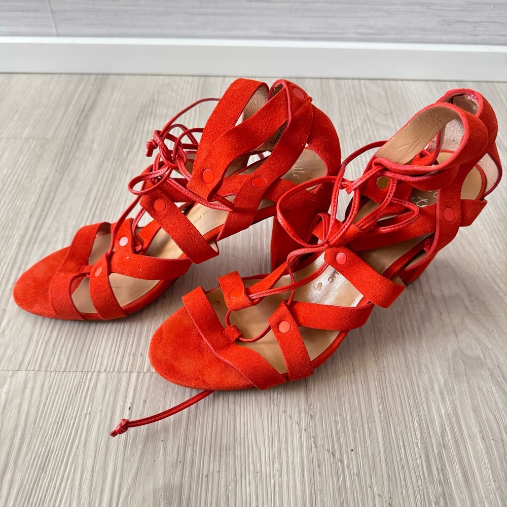 Banana Republic Suede Strappy Sandals.